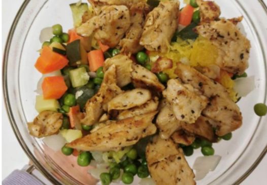 Verduras con bocados de heura